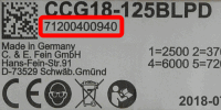 Exact type number: 99001012000
